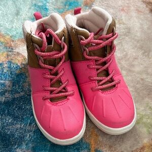 OshKosh B'gosh Pink and Brown Kids Boots